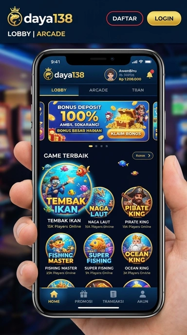 Tampilan aplikasi daya138 yang intuitif dan mudah digunakan.